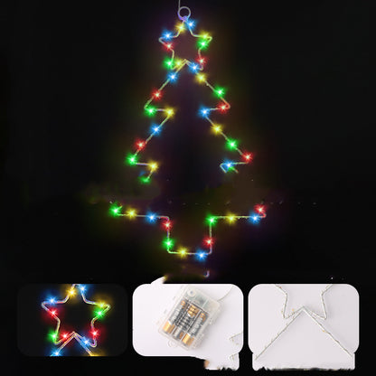 Wrought Iron Christmas Tree Shaped Lantern Festival