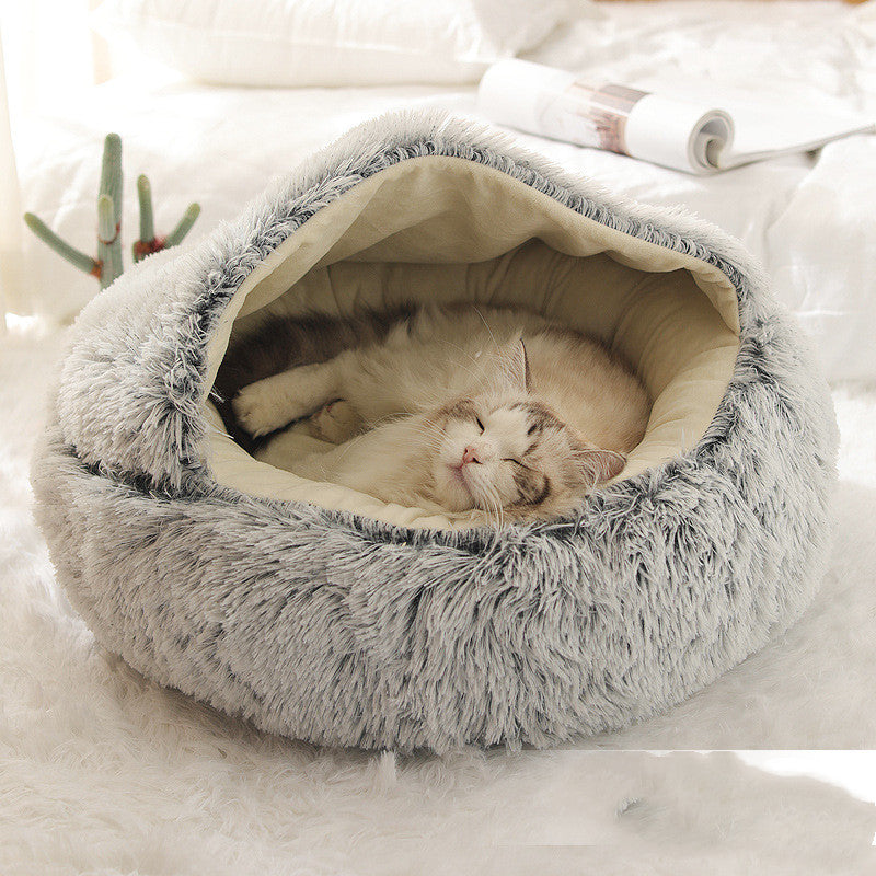 2 In 1 Dog And Cat Bed Pet Winter Bed