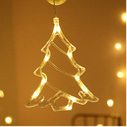 Star String Lights LED Christmas Curtain Lights Indoor Bedroom Home Party Decoration Snowman Christmas Tree Holiday Lights