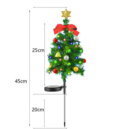 Outdoor Solar Christmas Tree Ground Lighting Festival