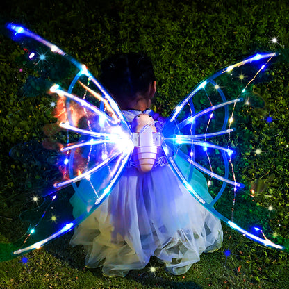 Girls Electrical Butterfly Wings With Lights Glowing