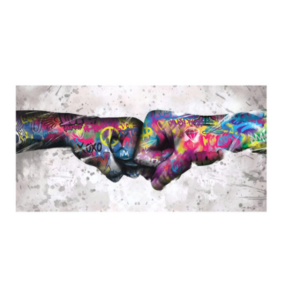 Children's Graffiti Wall Art Canvas Abstract