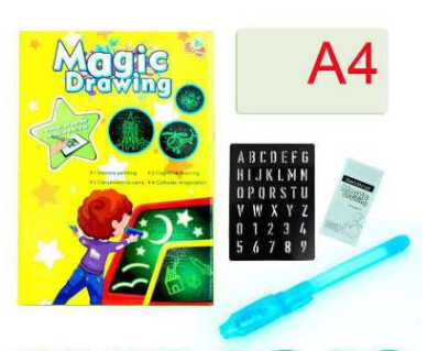 Educational Toy Drawing Pad 3D Magic 8 Light Effects Puzzle Board Sket – EZ  Store Place