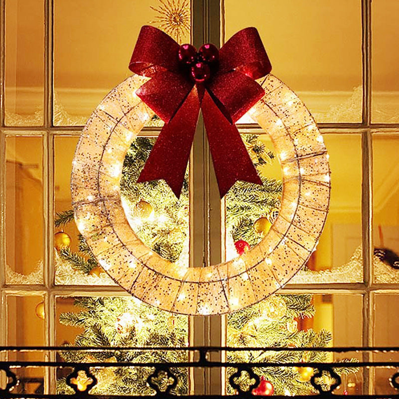 Christmas Garland 20in Luminous LED Warm Light