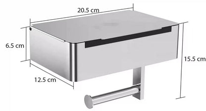 Pull-out Paper Towel Holder 304 Stainless Steel Wall-mounted Toilet Paper Holder