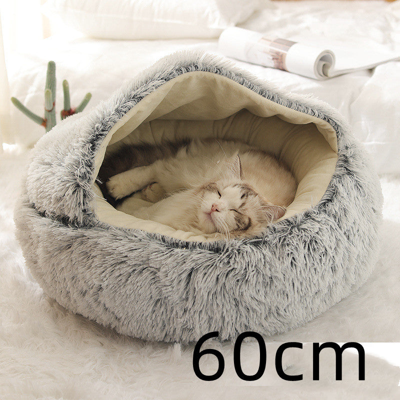 2 In 1 Dog And Cat Bed Pet Winter Bed