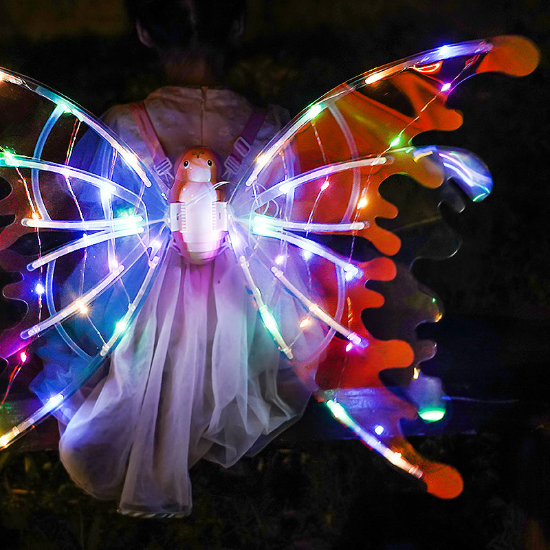 Girls Electrical Butterfly Wings With Lights Glowing