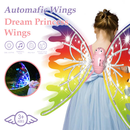 Girls Electrical Butterfly Wings With Lights Glowing